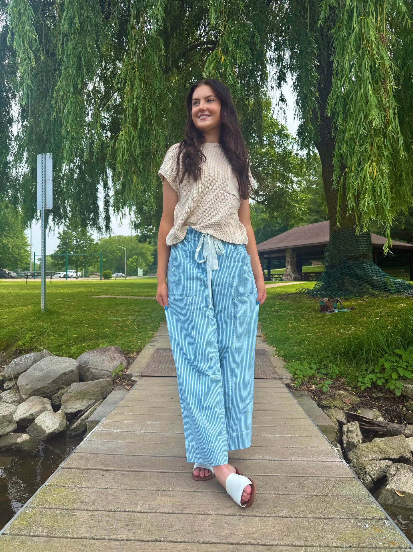Shoreline Striped Pants