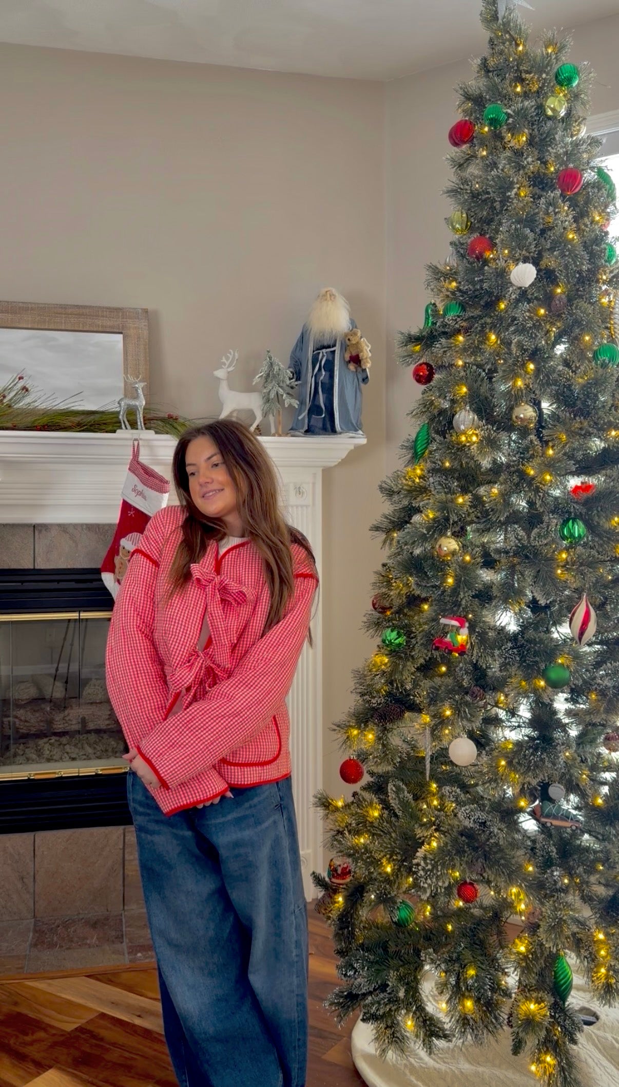 Peppermint Plaid Jacket