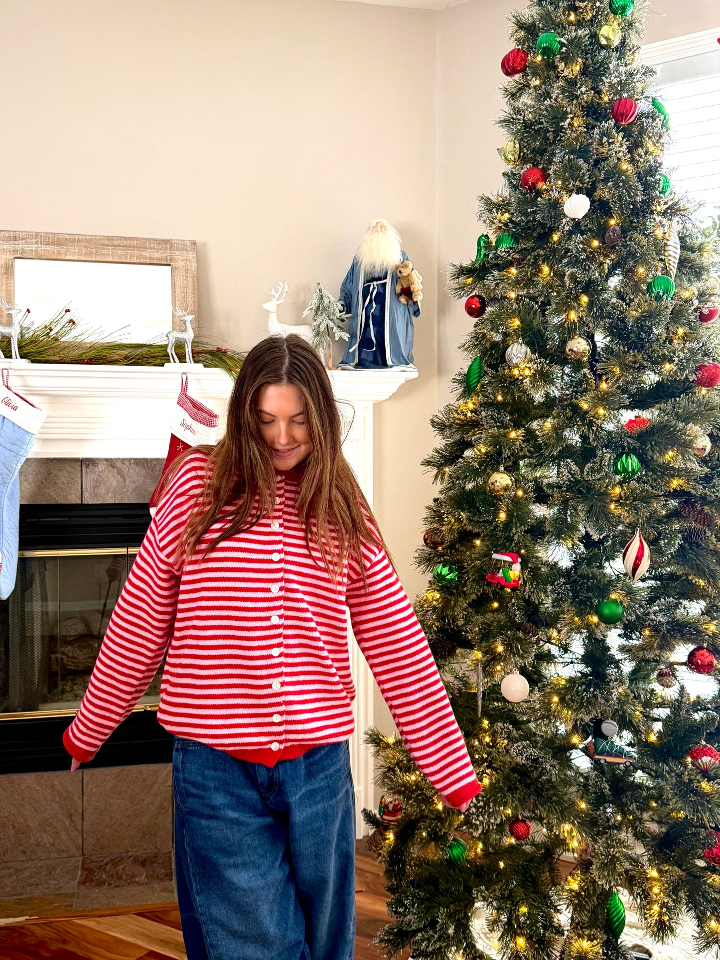 Santa's Sweetheart Cardigan