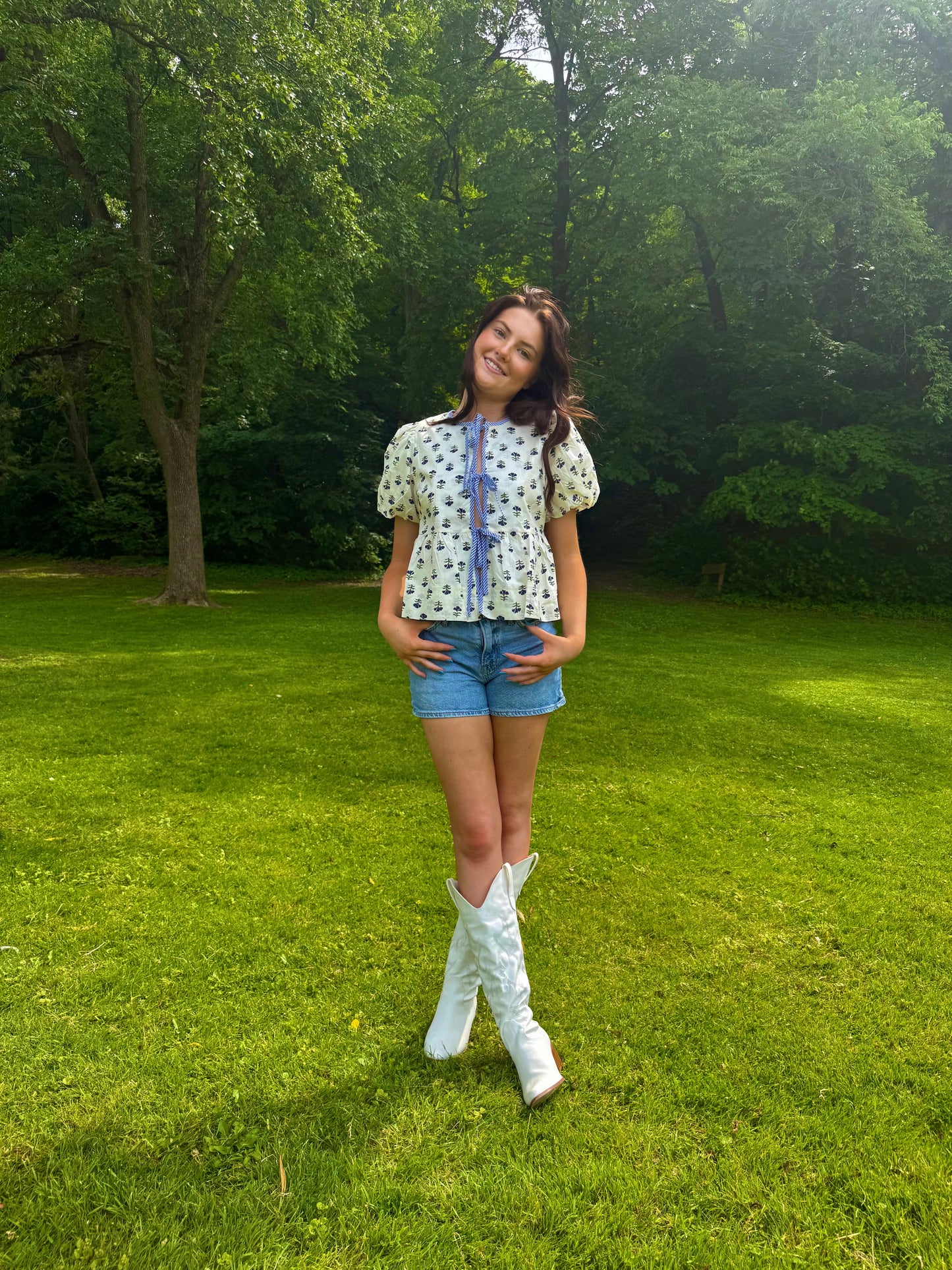 Tied and True Floral Top