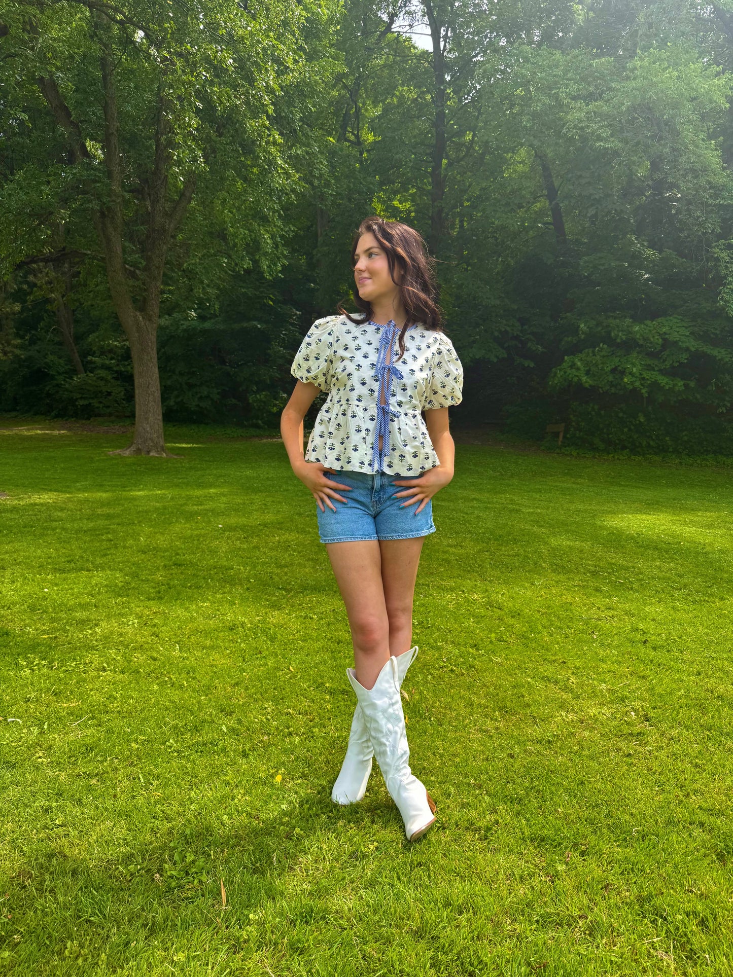 Tied and True Floral Top