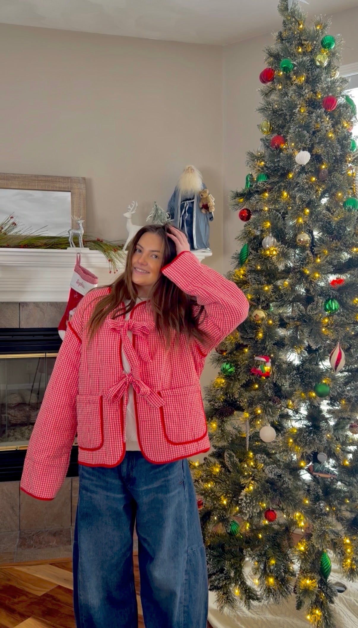 Peppermint Plaid Jacket