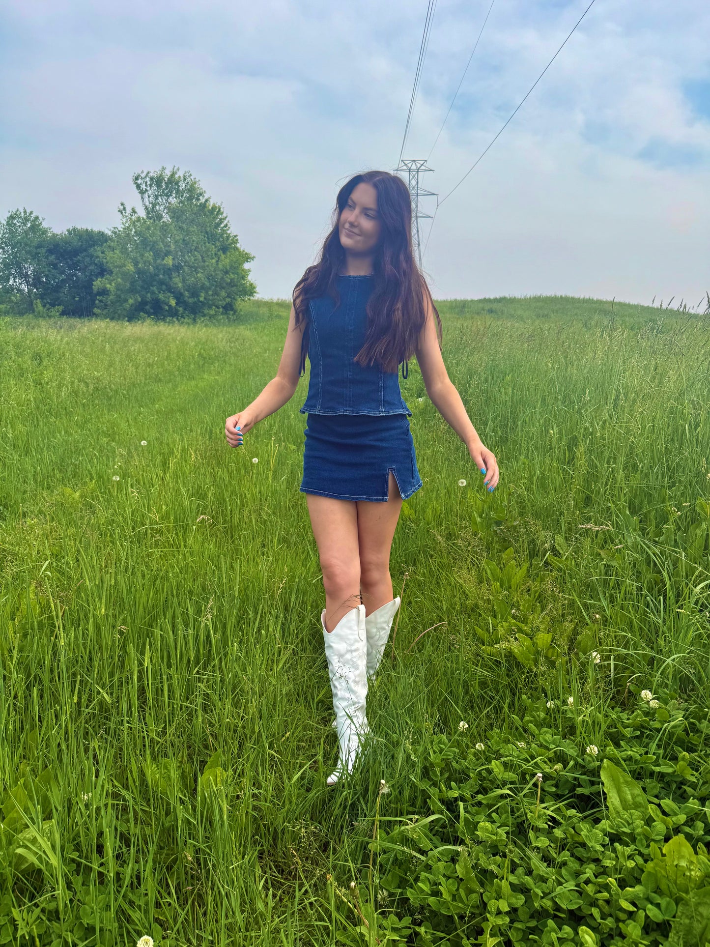 Driftwood Denim Skirt