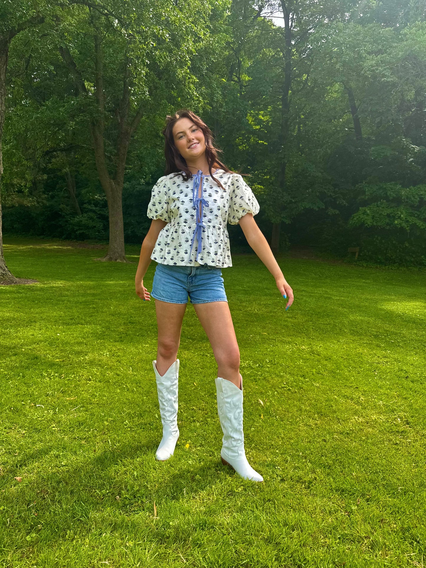 Tied and True Floral Top