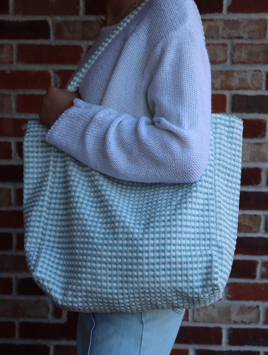 Seaside Waffle Tote